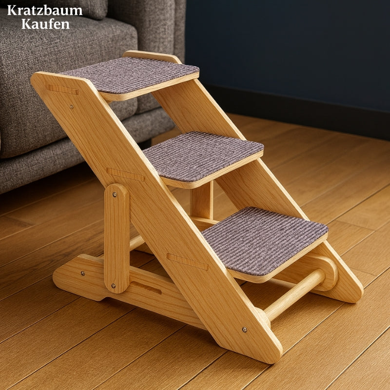 Holztreppe für ältere oder verletzte Katzen